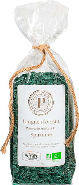 Langue d'oiseau - Pâtes artisanales à la spiruline