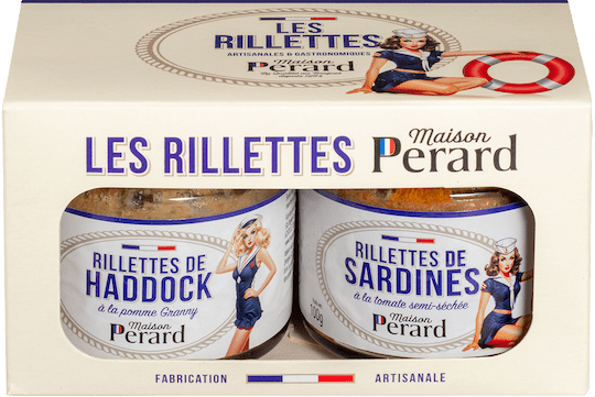 Etui rillettes de haddock et sardines